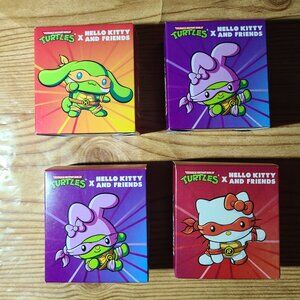 TMNT X Hello Kitty McDonalds mini figures lot (X4) NEW